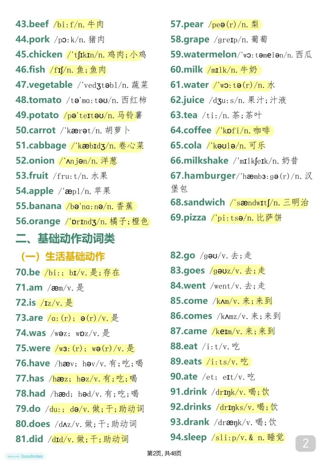 中考英语常考的1700个单词带音标 第2张