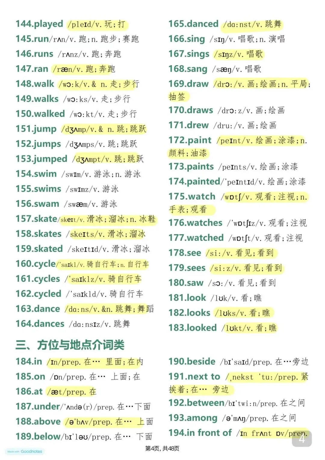 中考英语常考的1700个单词带音标 第4张