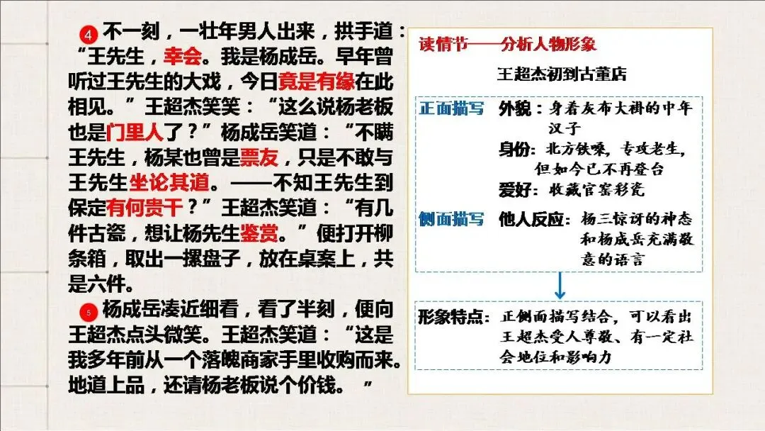 【小说考点】参透课本,透析真题:教考衔接课件(161张PPT) 第5张