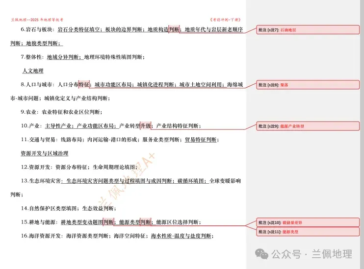 2025年上海地理等级考后的真题与《考前冲刺资料》核对,没有人能预测未来,但是75%的高频部分,始终是我们关注的 第4张