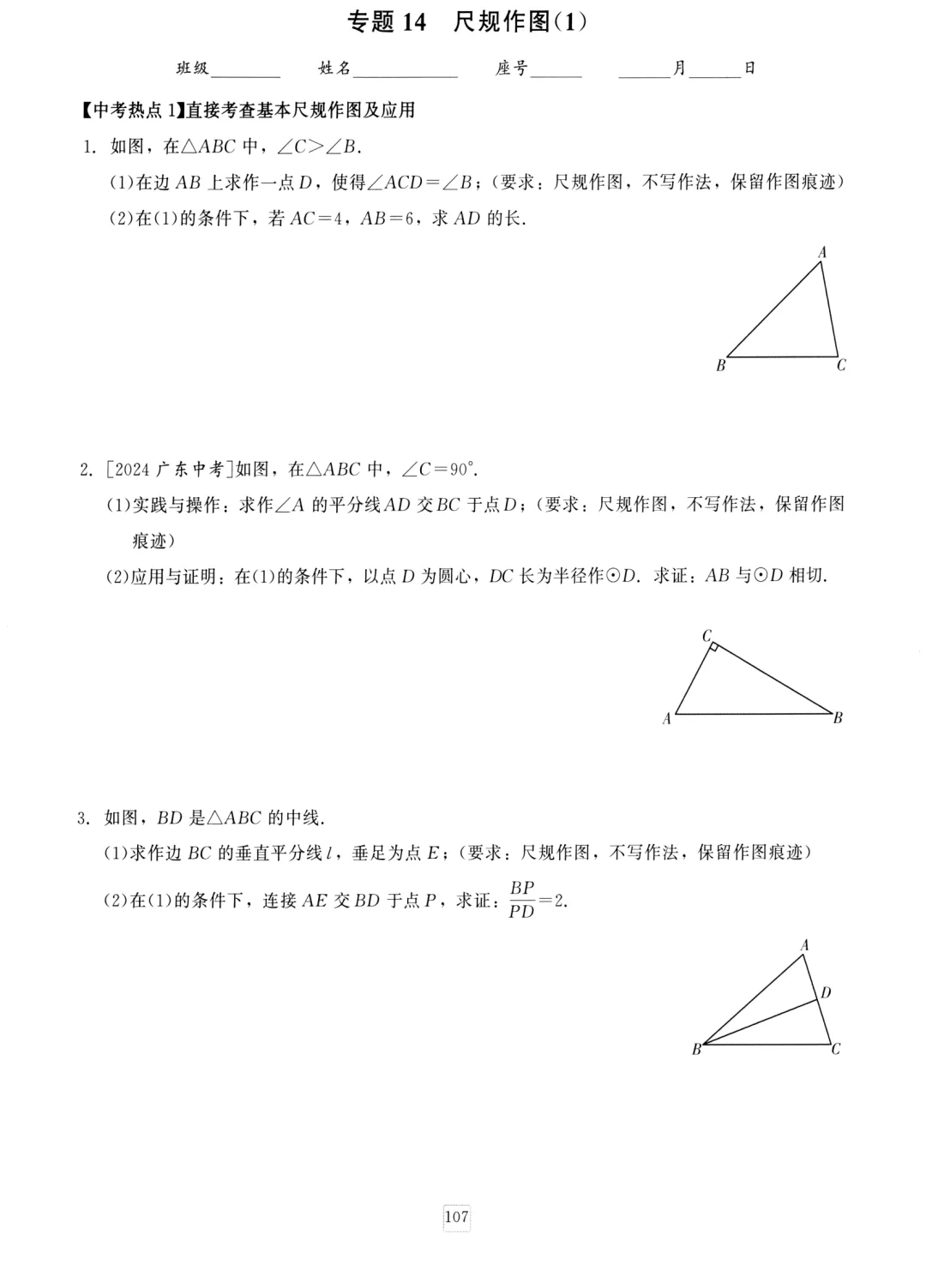 中考数学三轮提分训练 第30张