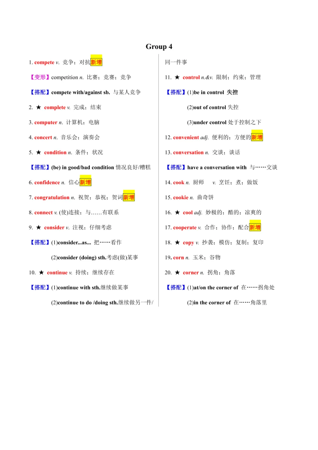 中考专项英语 《专题01 20天搞定中考必背1600词(一)》 第20张