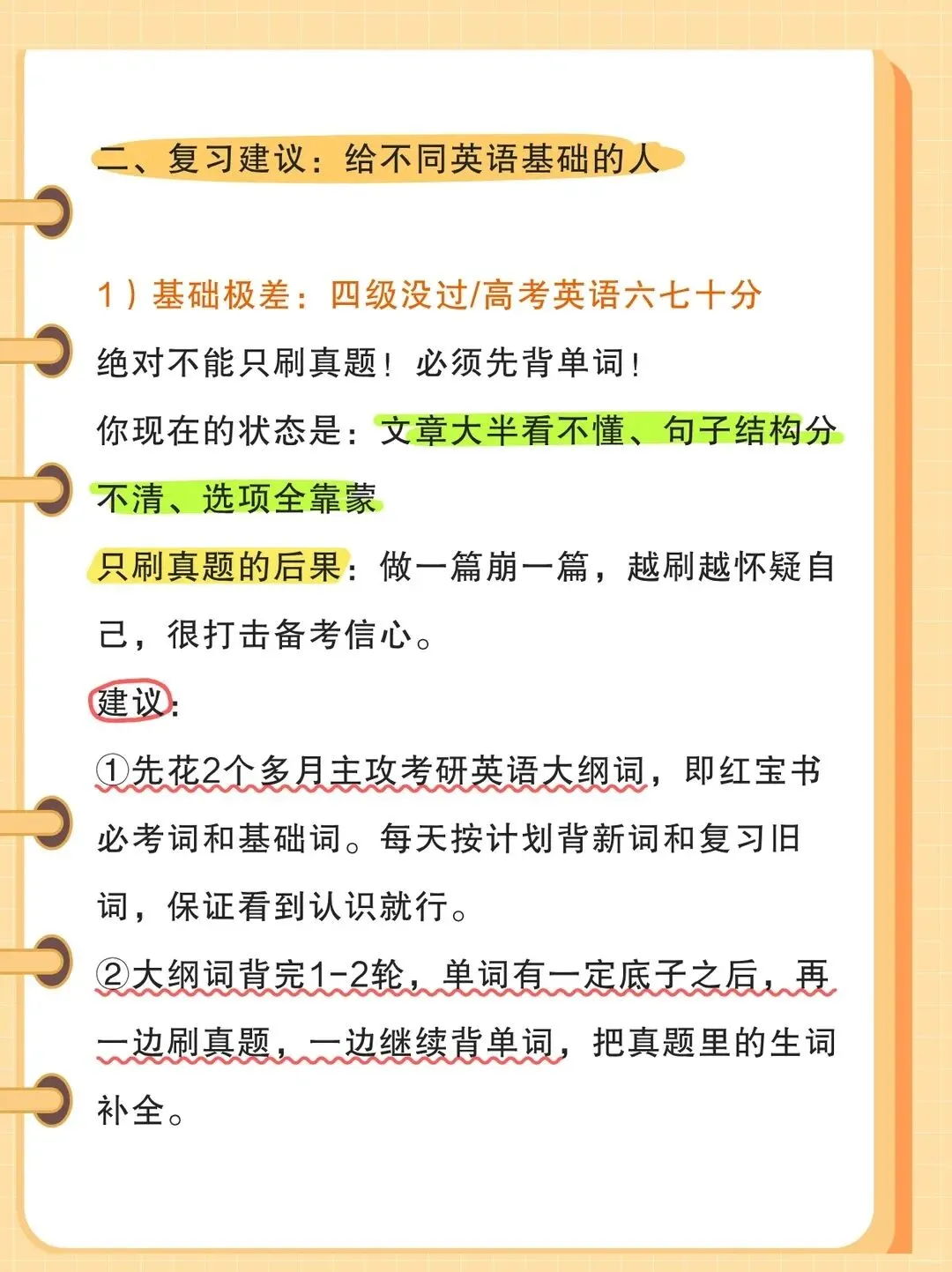考研英语能不能不背单词只刷真题? 第3张