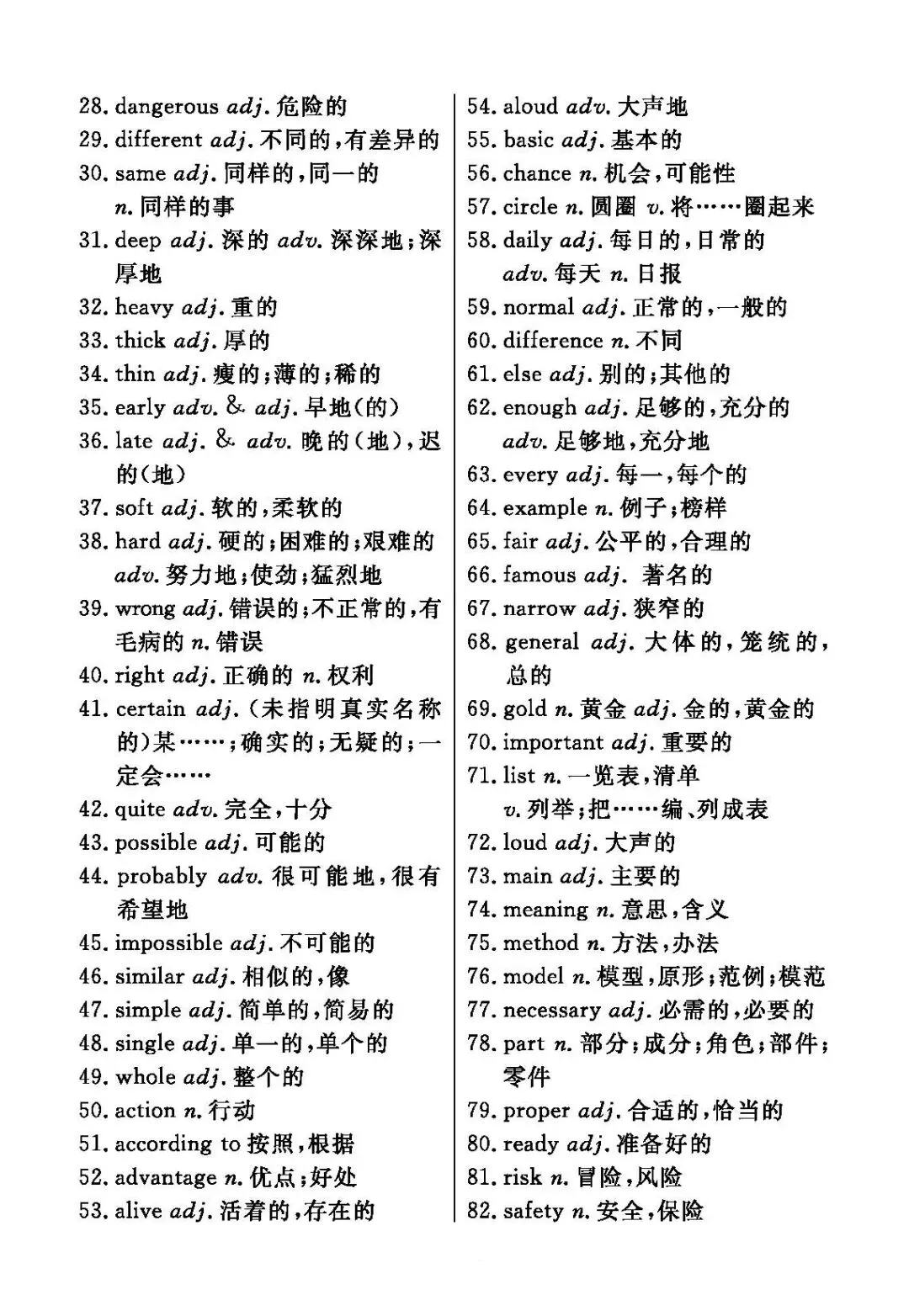 中考英语新课标三级词汇汇总 第10张