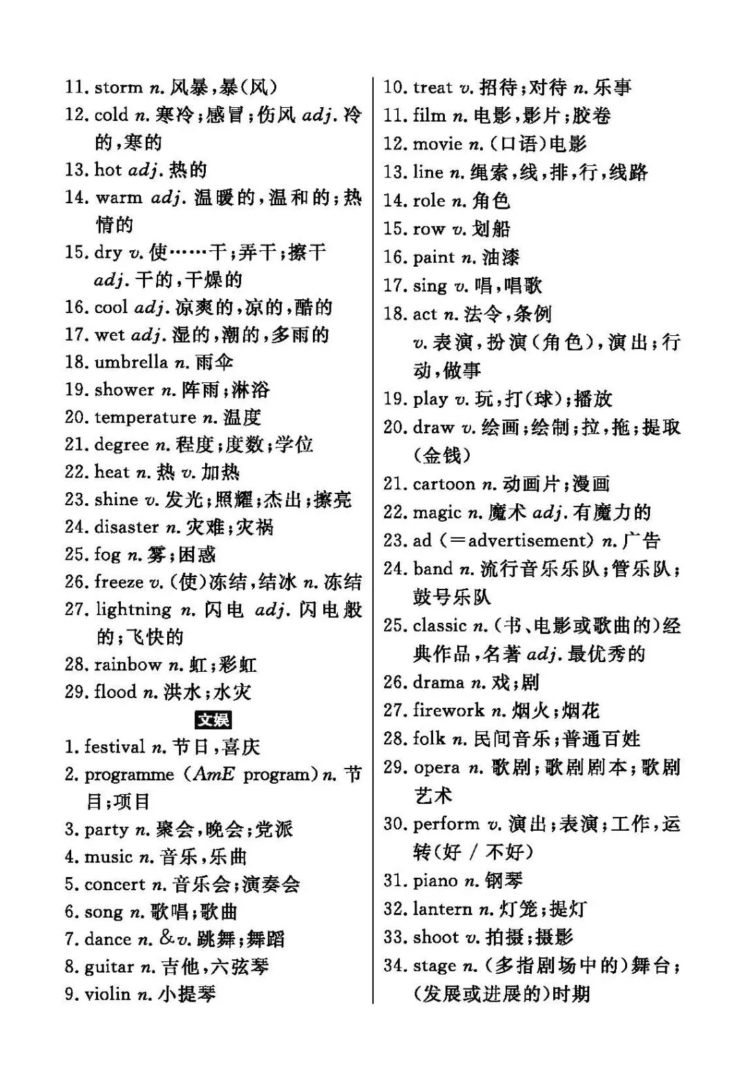 中考英语新课标三级词汇汇总 第22张