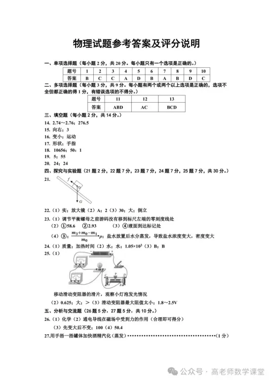 2026.4齐齐哈尔中考一模全科试卷含答案(可下载) 第48张