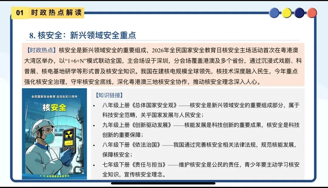 中考道法时政热点——全民国家安全教育日 第8张