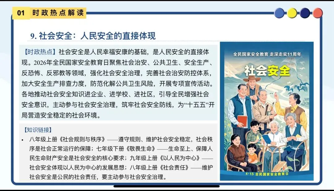 中考道法时政热点——全民国家安全教育日 第9张