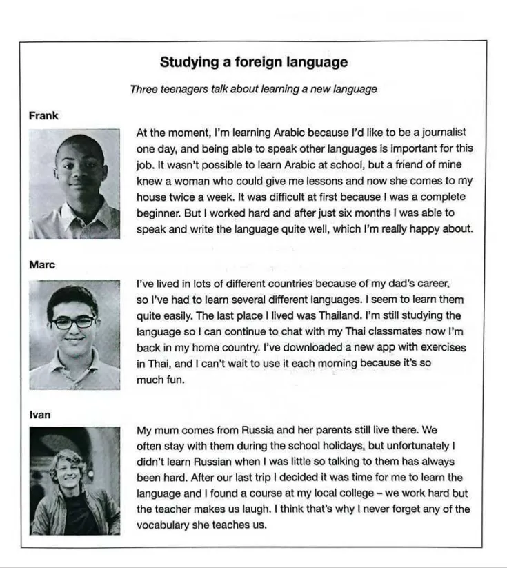 KET必刷官方真题!Test 1阅读+写作+听力+答案+范文一套免费领! 第6张