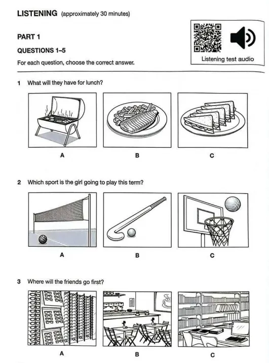 KET必刷官方真题!Test 1阅读+写作+听力+答案+范文一套免费领! 第7张