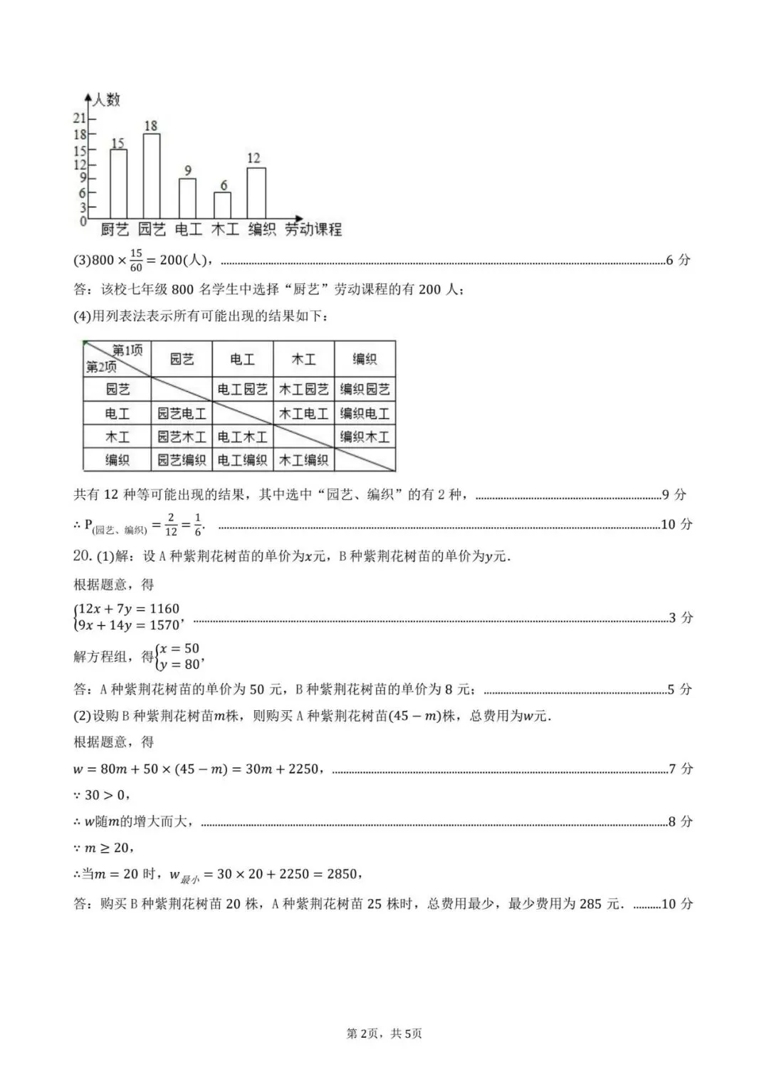 2026年柳州初三一模数学试卷(含答案) 第8张