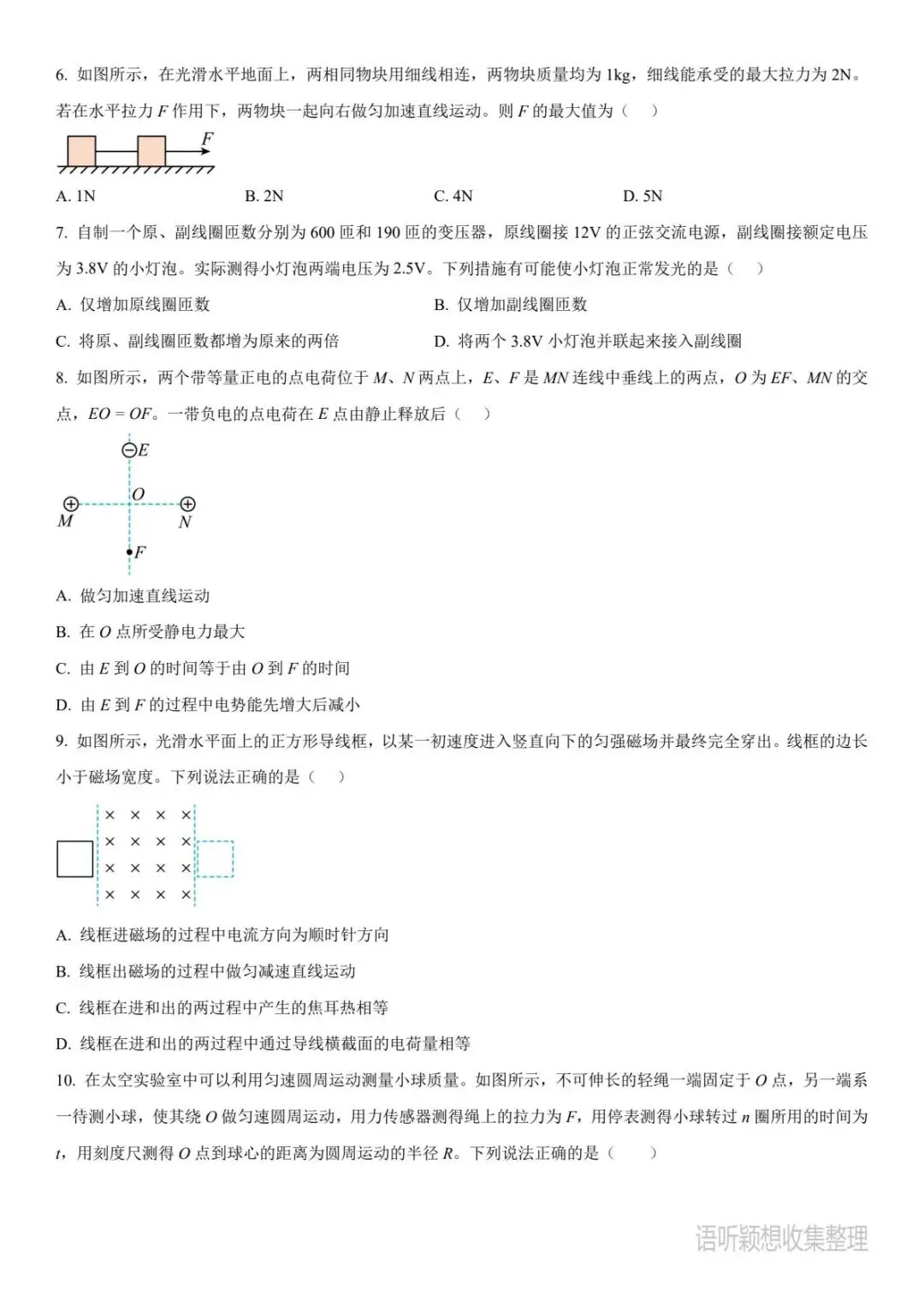 《2023年高考真题》语文/数学/英语/物理/化学/生物/政治/历史/地理,PDF版/可打印,免费下载, 第2张