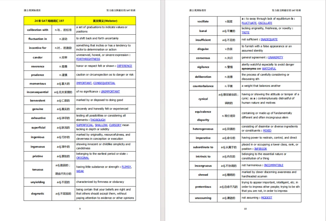 货真价实机考SAT真题鸡精词汇!双语释义,所背即所考!蒲公英免费领! 第8张