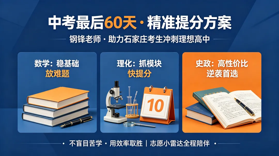 钢锋老师:中考最后60天,别瞎忙!按这个顺序学,提分最狠 第1张