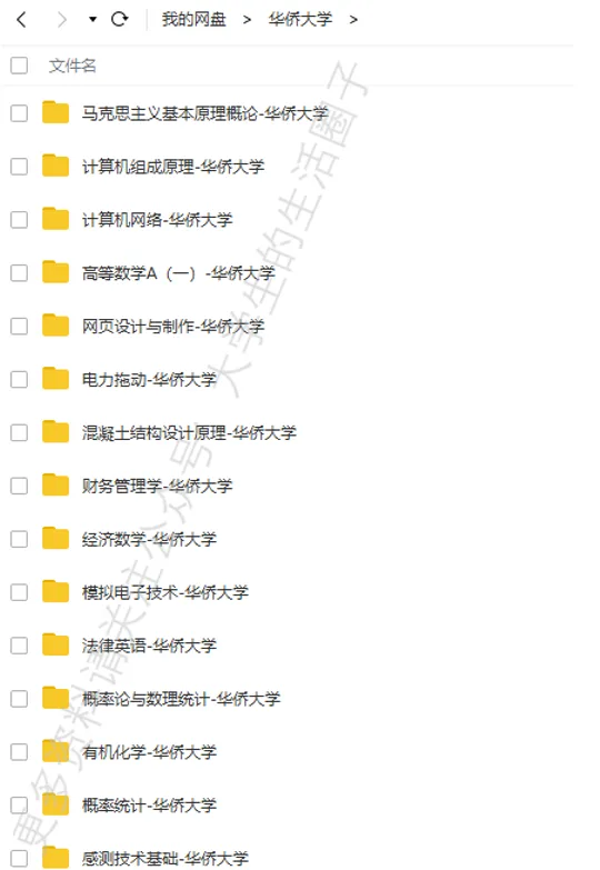 华侨大学期末考试多科目历年试卷真题免费领取,华侨同学的专属福利来了! 第6张