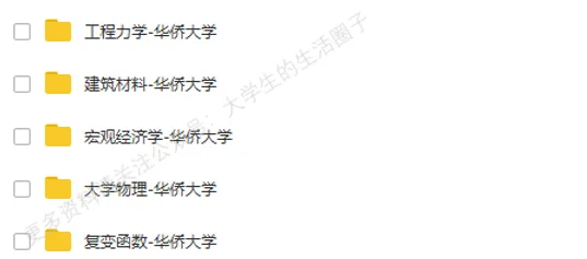 华侨大学期末考试多科目历年试卷真题免费领取,华侨同学的专属福利来了! 第7张