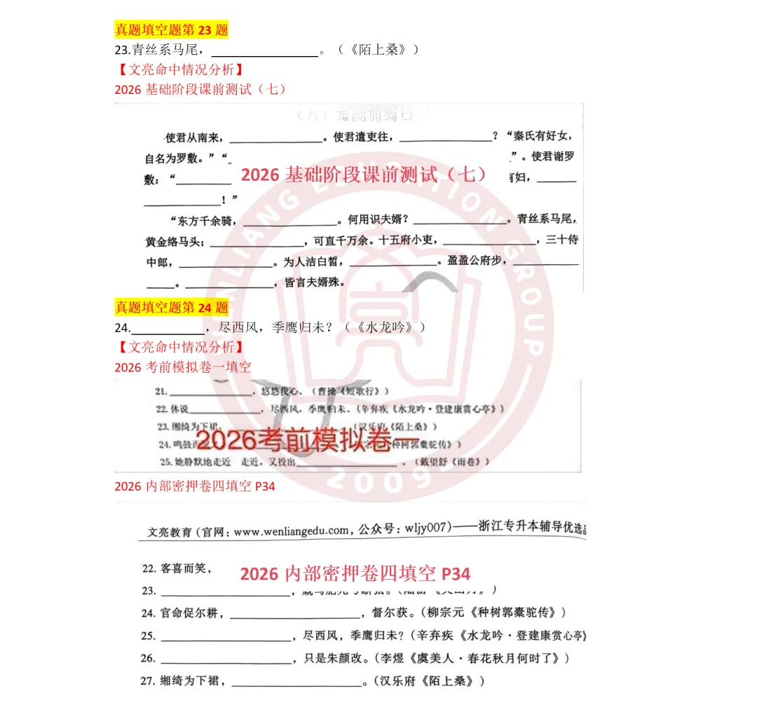 揭晓!真题精准对比|2026浙江专升本语文&英语真题详解 第8张