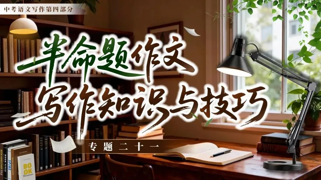 中考语文复习《专题二十一:半命题作文写作知识与技巧》 | 半命题作文:技法精讲,备考必备 第3张