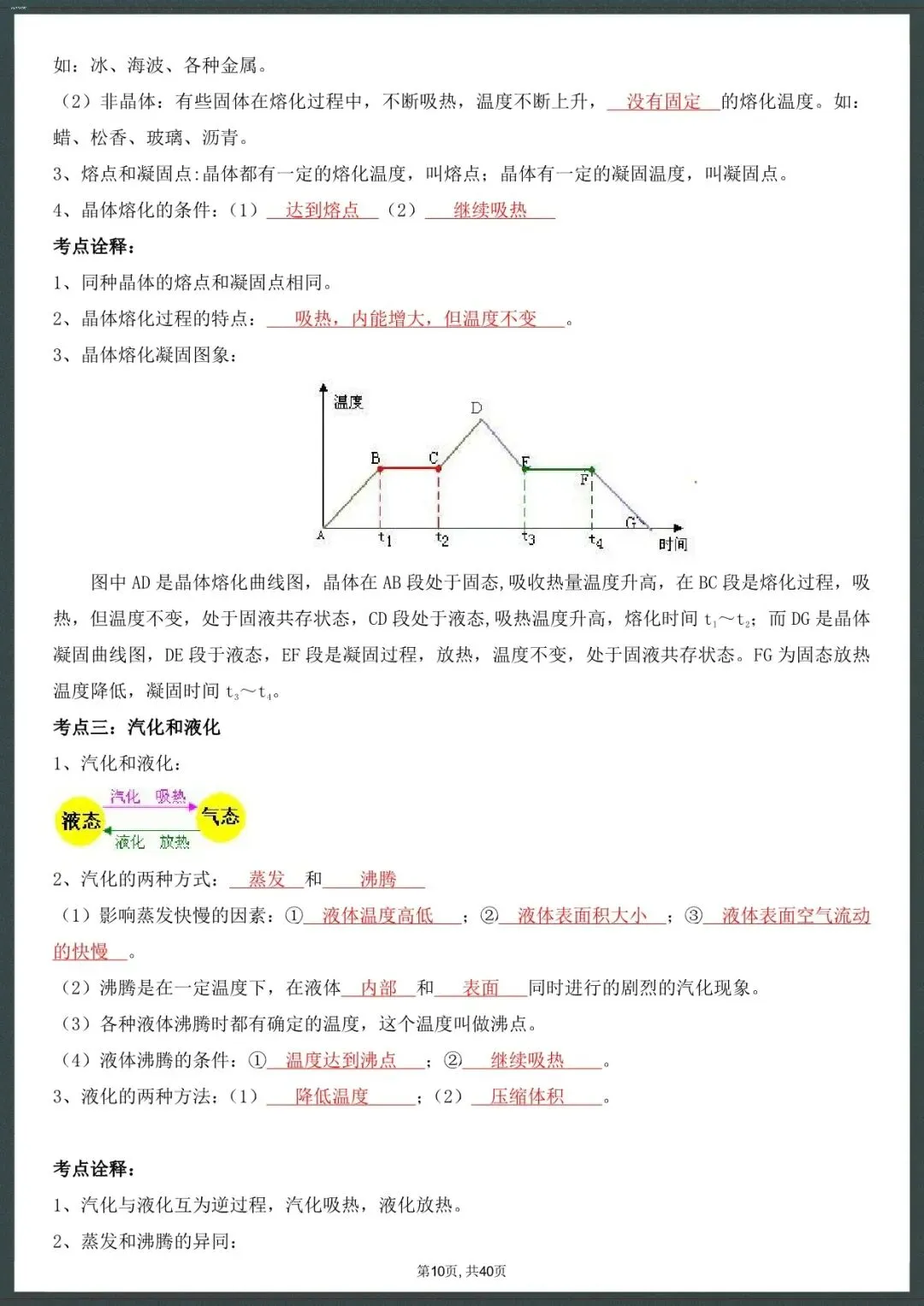 中考冲刺|2026中考物理复习详细知识点(电子版可打印) 第7张