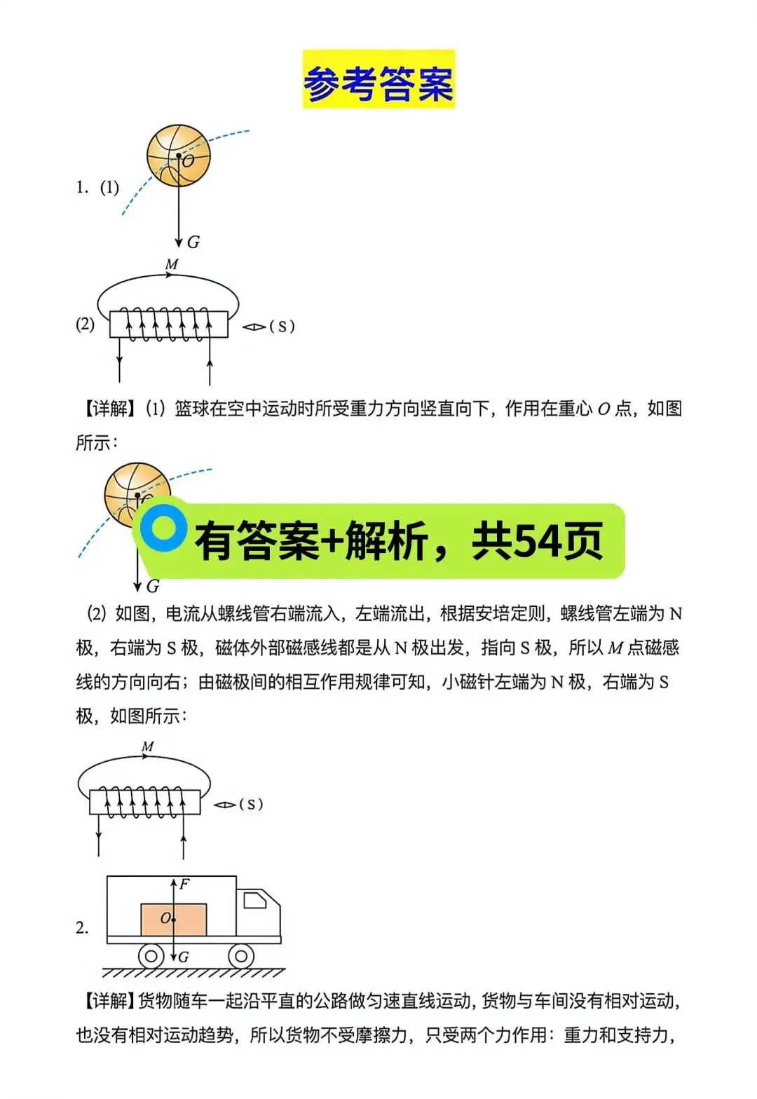 2026年中考物理【作图题】真题训练100道 第6张