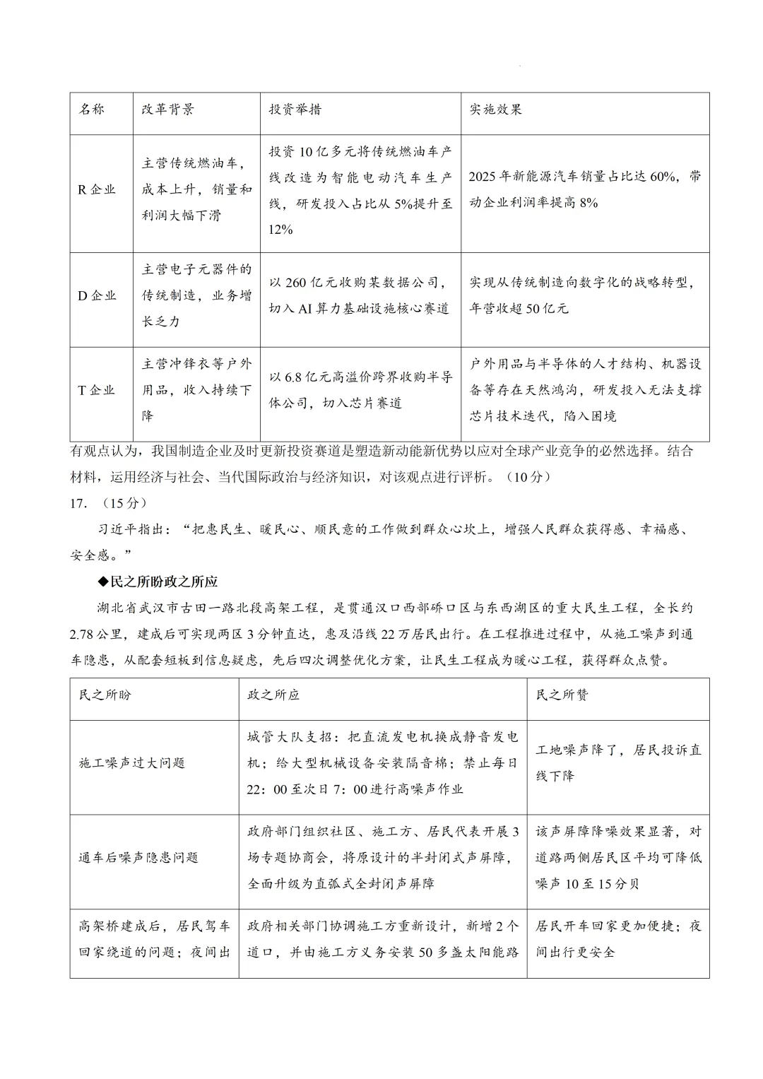 【试卷】济南市2026届高三第二次模拟考试思想政治试题 第6张