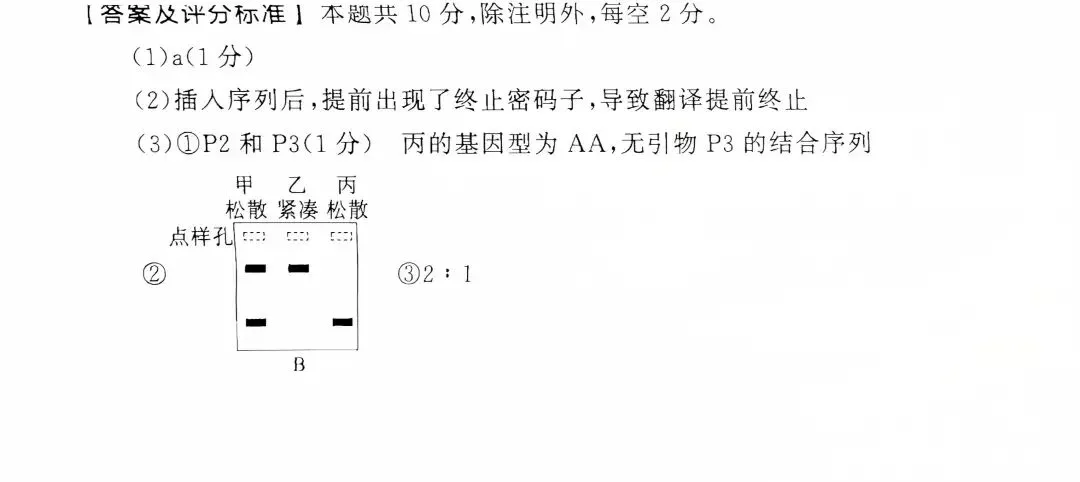 【生物】高考真题的官方答案(1) 第4张