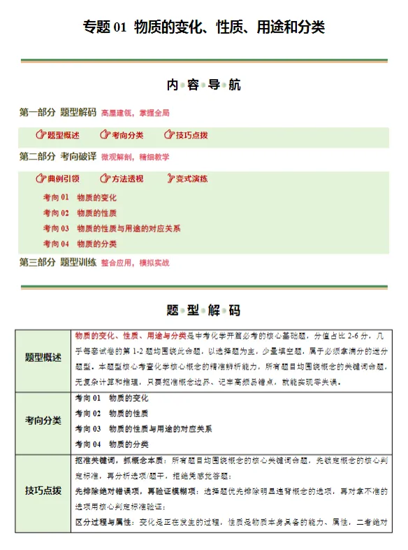 【26中考化学】二轮复习16种题型全攻略 第2张