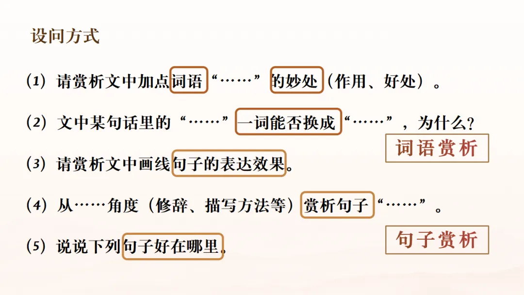 2026年中考专题复习:赏析类题型考点突破ppt 第4张