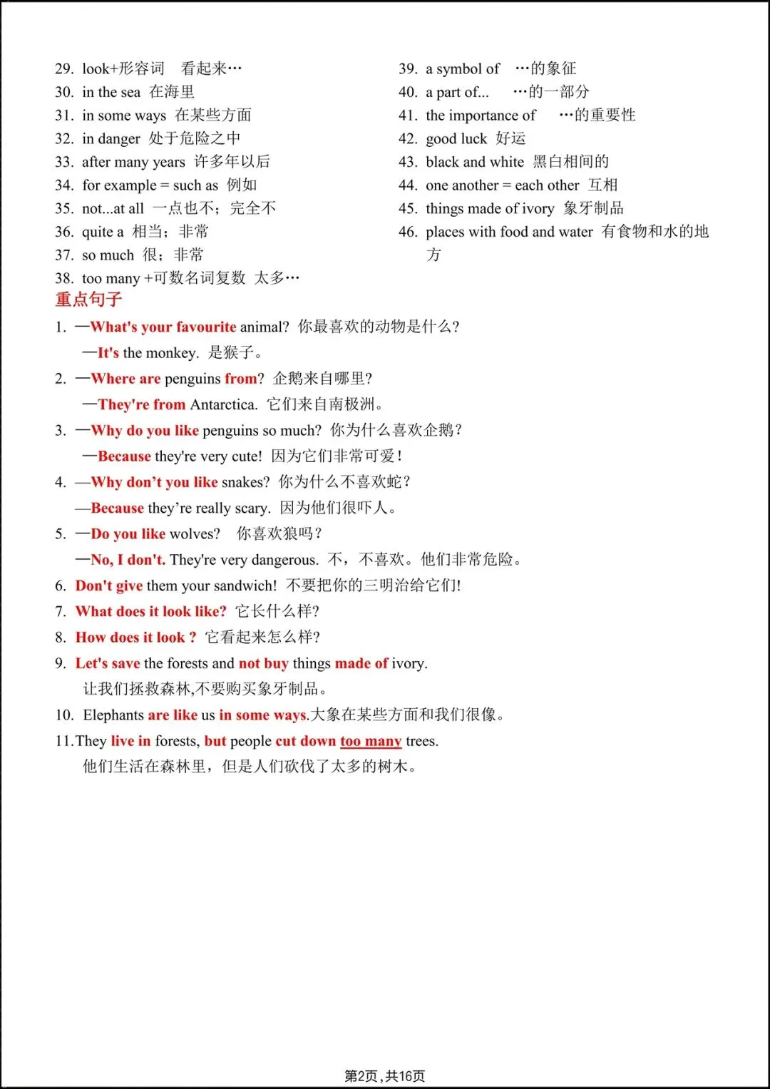 2026人教版七年级英语下学期【期中考试模拟卷】+期中知识点总结,完整电子版可下载打印! 第18张