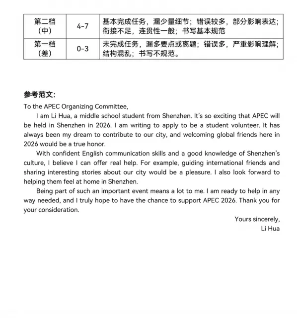 【中考模拟】2026年深圳市34校中考联考二模英语试卷 第10张