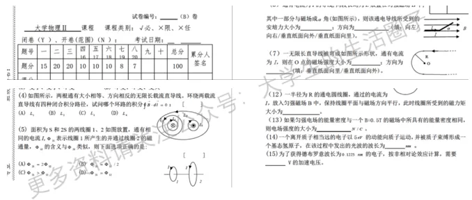 华东交通大学期末考试多科目历年试卷真题免费领取,华东交大同学的专属福利来了! 第9张
