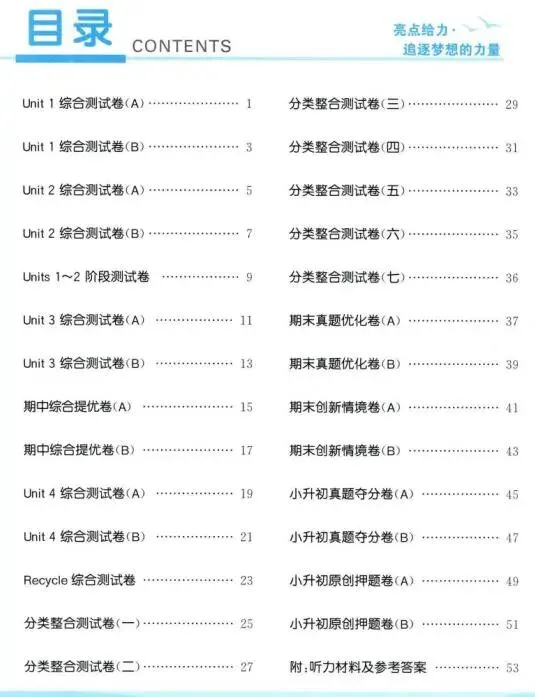 26春《亮点给力大试卷》语文数学英语1-6年级下册各版本合集(含答案)电子版免费下载 第5张