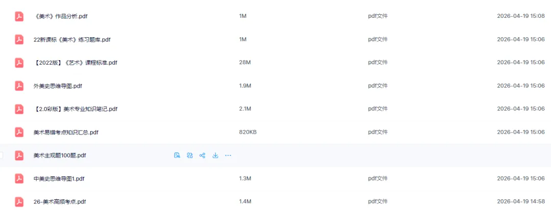 26-贵州特岗《美术》真题参考+高频考点笔记+1000刷题+八套模拟卷! 第6张