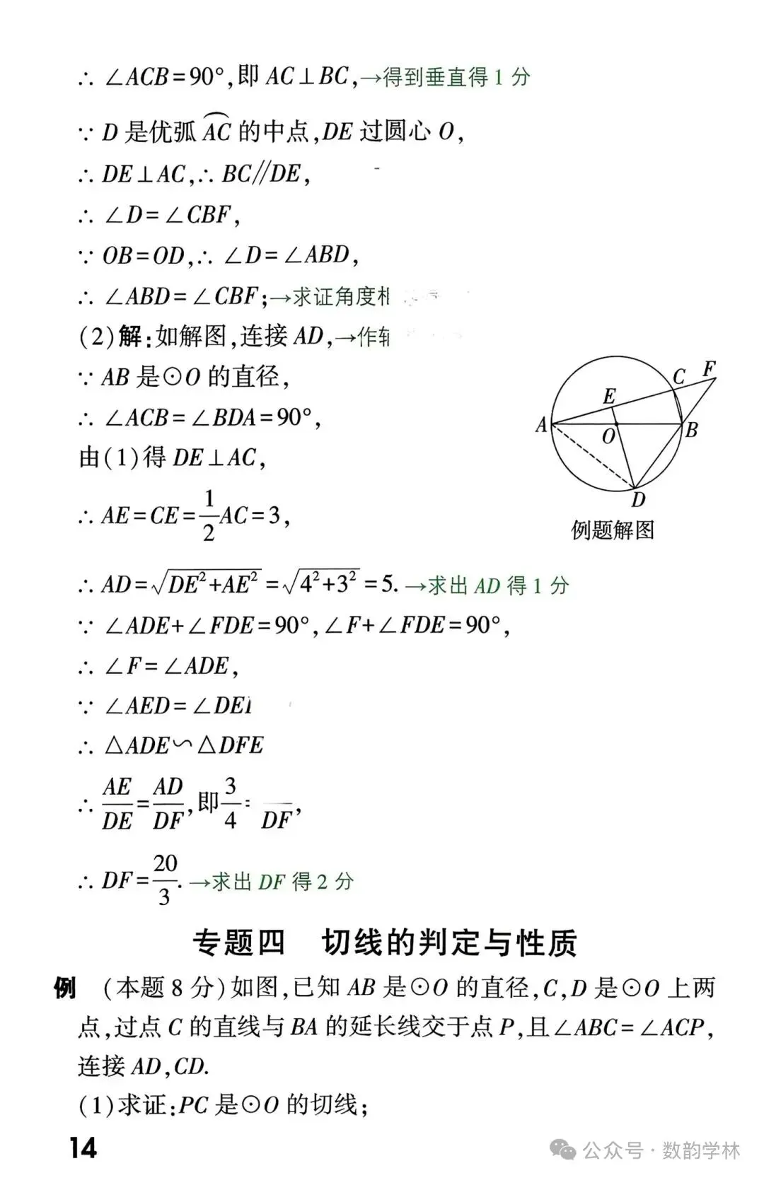 中考数学真题答题规范及评分标准 第14张