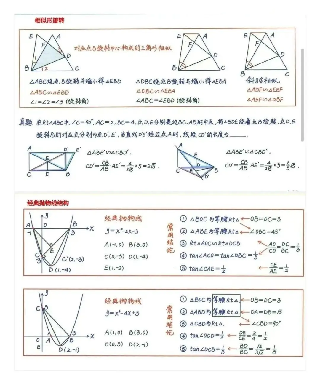 中考数学常用压轴题快解模型!开背! 第5张