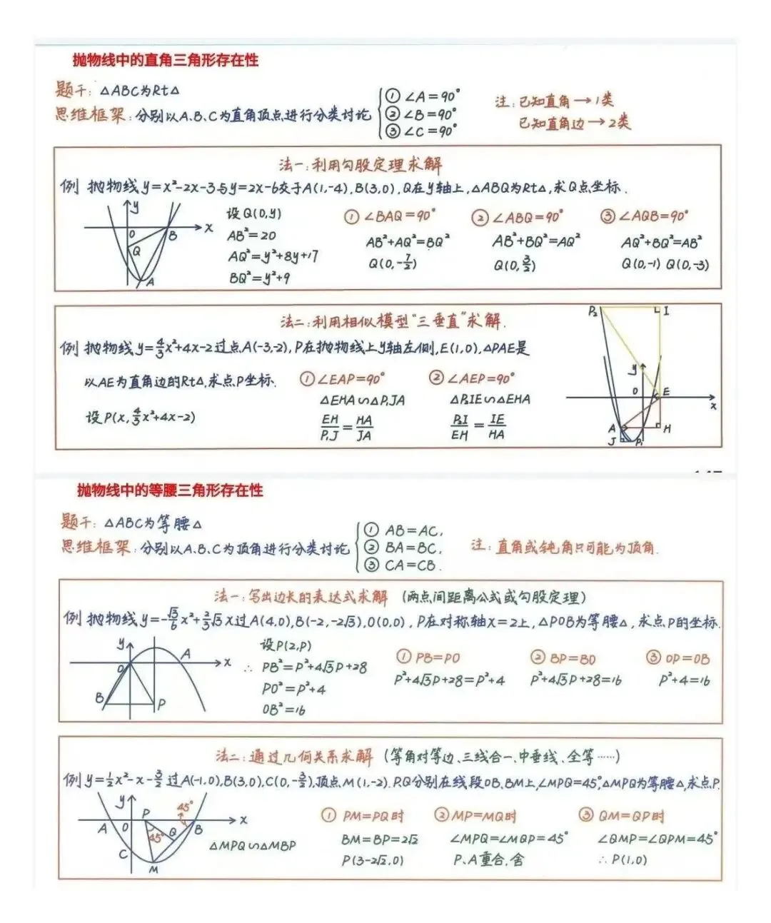 中考数学常用压轴题快解模型!开背! 第7张