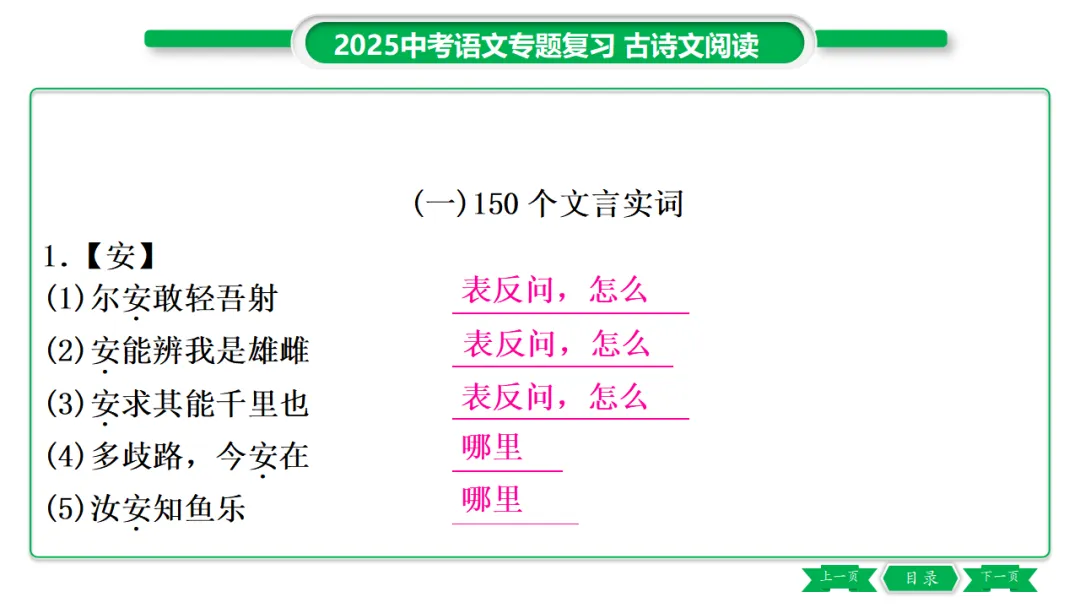 2026年中考专题复习:150个文言实词ppt 第3张