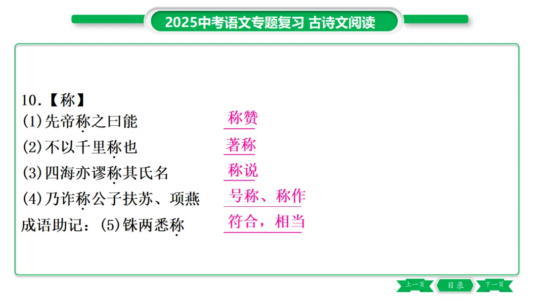 2026年中考专题复习:150个文言实词ppt 第13张