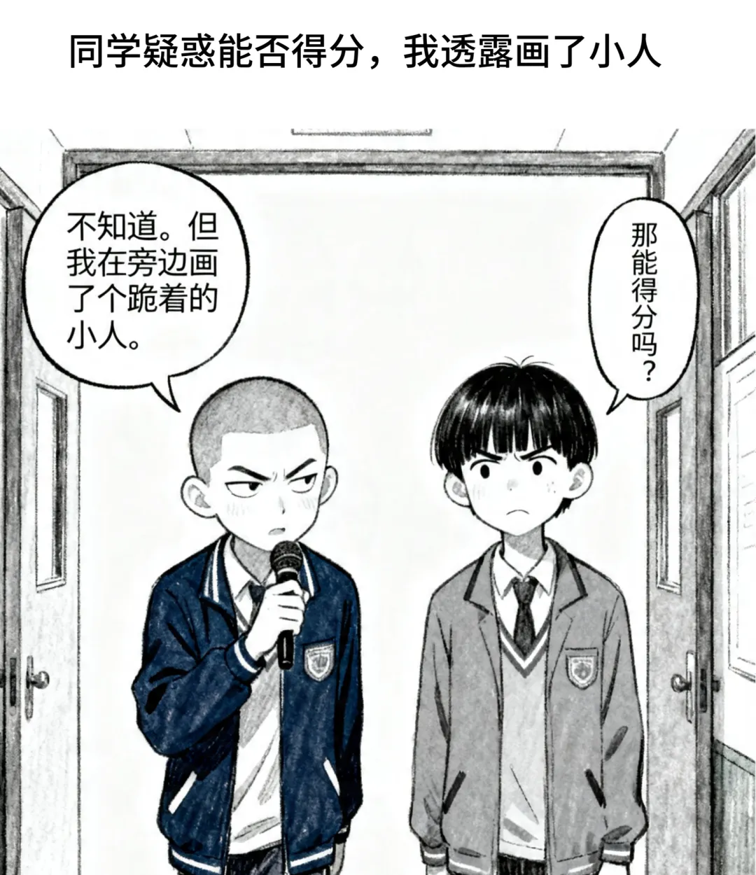 趣味漫画:试卷最后一大题的答案! 第3张