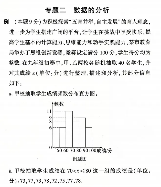 中考数学概率与统计评分标准和答题规范 第5张