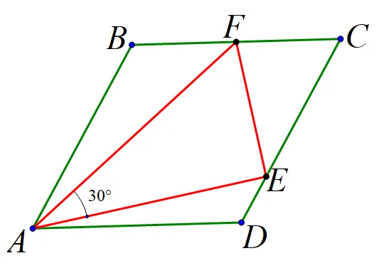 中考热点:菱形夹半角模型研究(1)全等+勾股 第2张