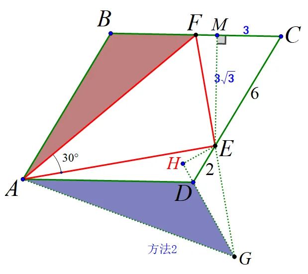 中考热点:菱形夹半角模型研究(1)全等+勾股 第4张