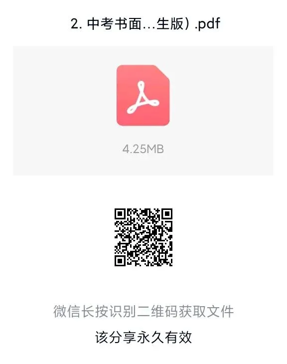 中考书面表达材料 第1张