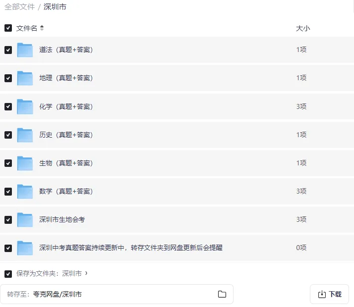 2025 深圳中考各科真题试卷 完整版含解析|高清可下载 第3张