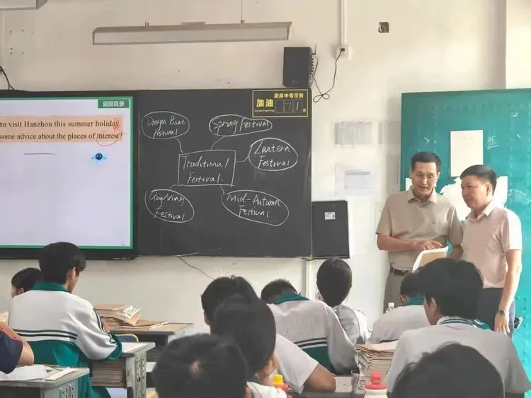 中考视导促提升 ,深耕课堂助成长 ——澄迈县师训中心莅临我校开展教学视导工作 第1张