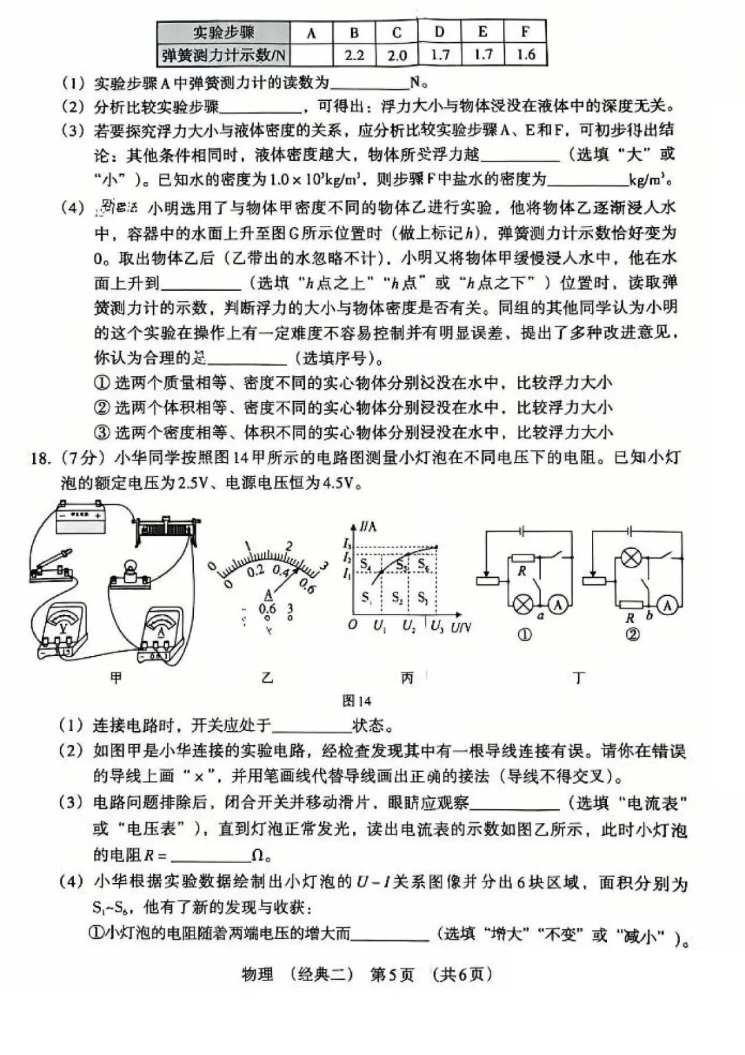 2026年河北中考模拟考试经典卷物理试卷 第5张