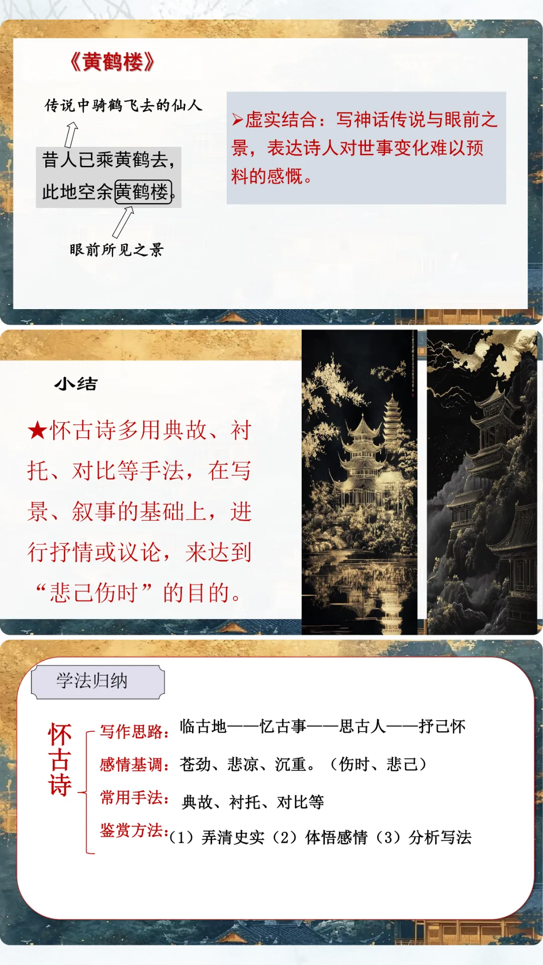 中考复习咏史怀古诗歌整合复习 第10张