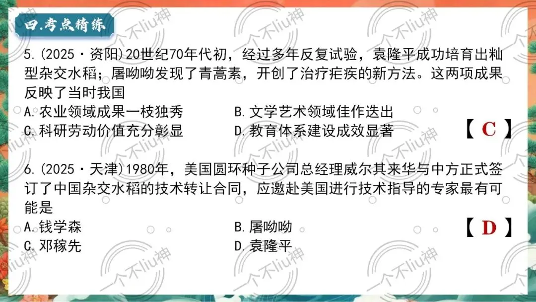 2026中考一轮-6科技文化与社会生活 第23张