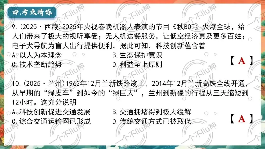 2026中考一轮-6科技文化与社会生活 第25张