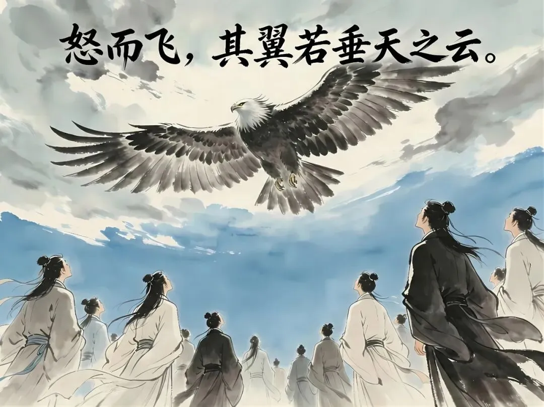 【中考必背古诗文】《庄子二则》北冥有鱼 收藏背诵 第3张